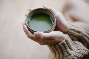 winter skin care food green tea