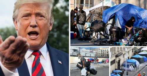 Donald Trump calls on big cities to solve the homeless problem