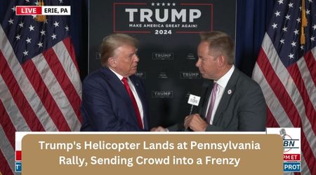 Trump's Helicopter Lands at Pennsylvania Rally, Sending Crowd into a Frenzy