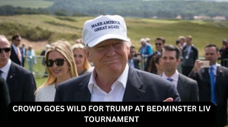 CROWD GOES WILD FOR TRUMP AT BEDMINSTER LIV TOURNAMENT