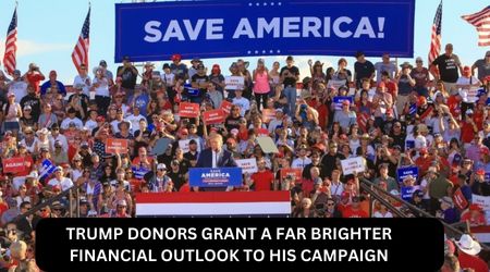 TRUMP DONORS GRANT A FAR BRIGHTER FINANCIAL OUTLOOK TO HIS CAMPAIGN