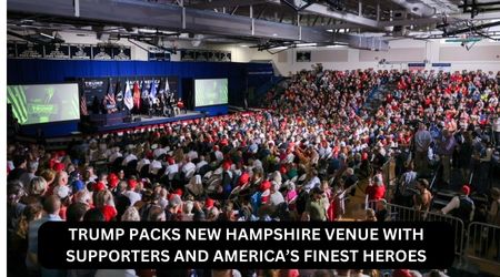 TRUMP PACKS NEW HAMPSHIRE VENUE WITH SUPPORTERS AND AMERICA’S FINEST HEROES