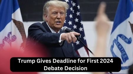 Trump Gives Deadline for First 2024 Debate Decision
