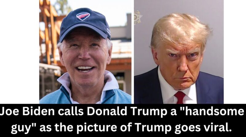 Joe Biden calls Donald Trump a handsome guy as the picture of Trump goes viral.