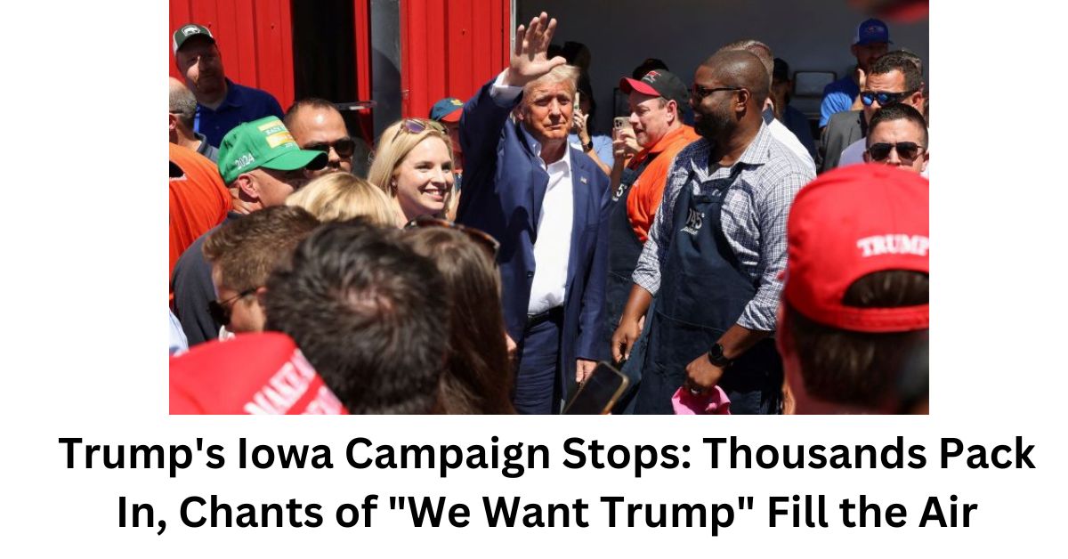 Trumps Iowa Campaign Stops Thousands Pack In Chants of We Want Trump Fill the Air