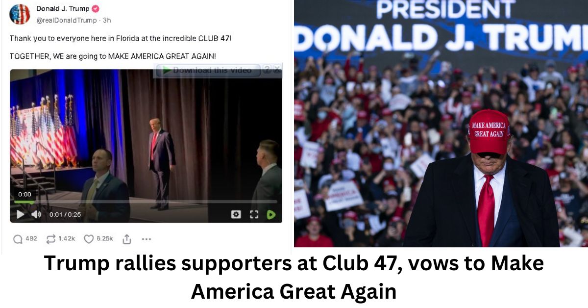 Trump rallies supporters at Club 47, vows to Make America Great Again