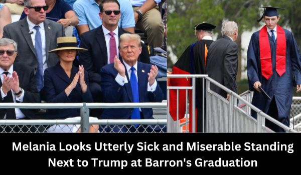Melania Looks Utterly Sick and Miserable Standing Next to Trump at Barron’s Graduation<gwmw style="display: none; background-color: transparent;"></gwmw>